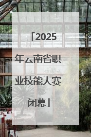 2025年云南省职业技能大赛闭幕