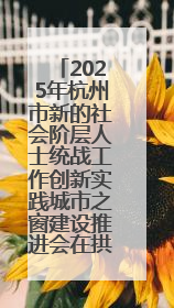 2025年杭州市新的社会阶层人士统战工作创新实践城市之窗建设推进会在拱墅召开