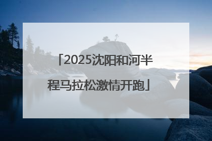 2025沈阳和河半程马拉松激情开跑