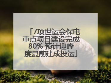 7项世运会保电重点项目建设完成80% 预计迎峰度夏前建成投运