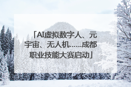 AI虚拟数字人、元宇宙、无人机……成都职业技能大赛启动
