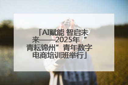 AI赋能 智启未来——2025年“青耘锦州”青年数字电商培训班举行